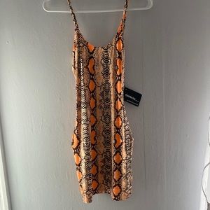 Brand new never worn snake skin look sexy dress